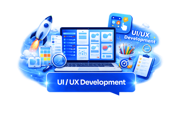 Custom software development UI/UX Design
